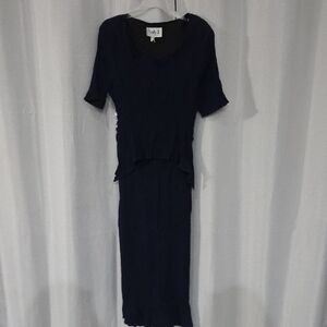 Elegant Navy Blue Dress